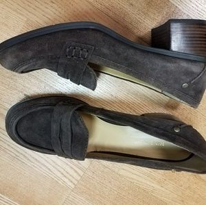 Nine West Brown Suede Loafers Sz 11